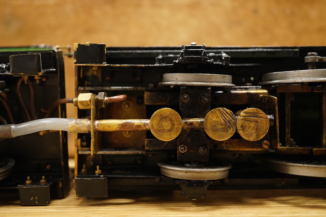 A Gauge One live steam North Eastern Railway 4-4-2 Atlantic tender locomotive, No.731, four cylinder compound, the original locomotive designed by W.M. Smith, Wilson Worsdell’s Chief Draftsman in 1906, with Walschaerts v